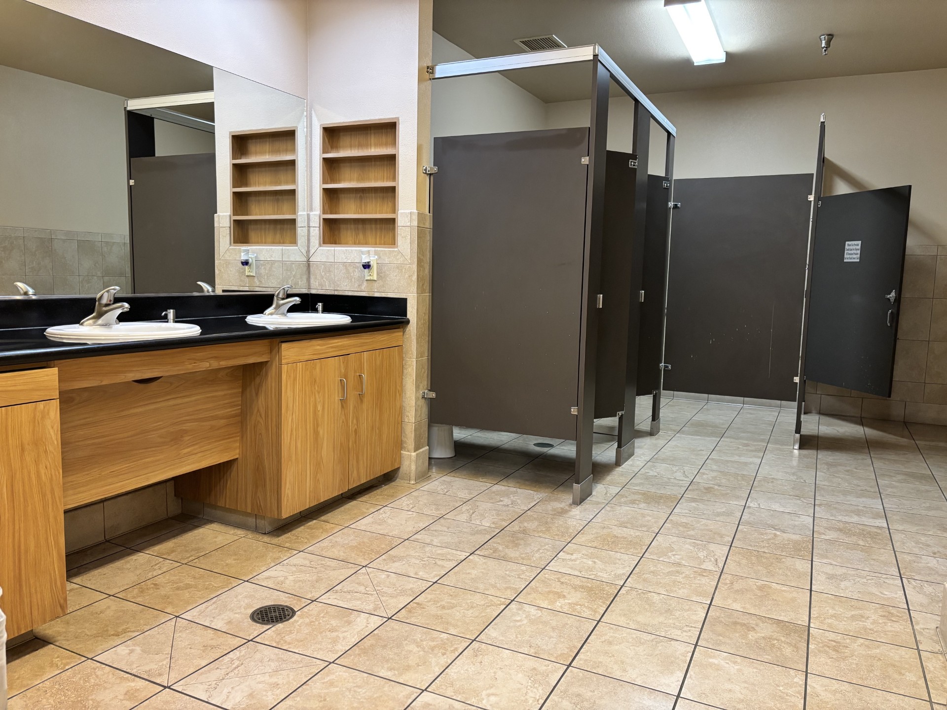 Women’s locker room at George Erb Fitness Center